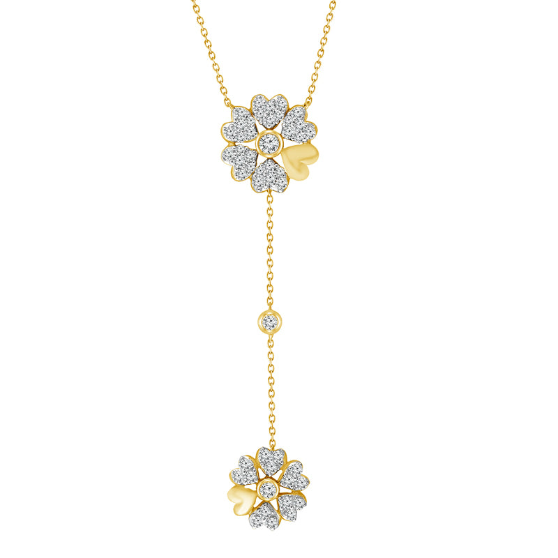 Diamond Necklace 0.63 ct tw 10k Yellow Gold