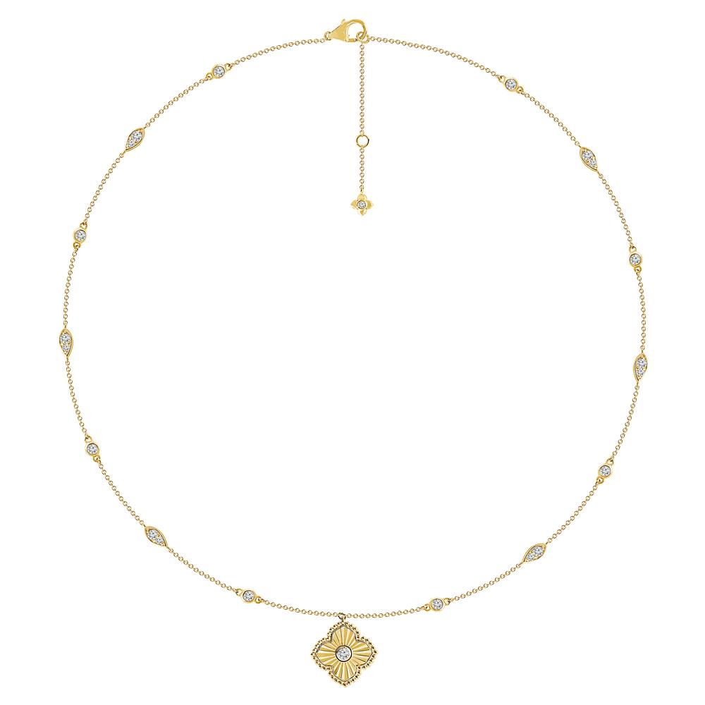 Diamond Fashion Necklace 0.90 ct tw 14k Yellow Gold