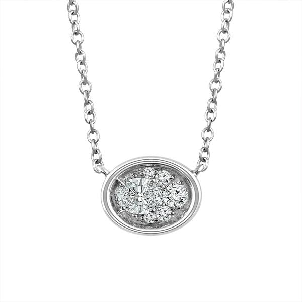 Diamond Fashion Pendant 0.16 ct tw 14k White Gold