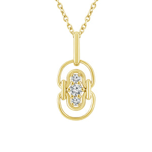 Diamond Fashion Pendant 0.25 ct tw 10k Yellow Gold