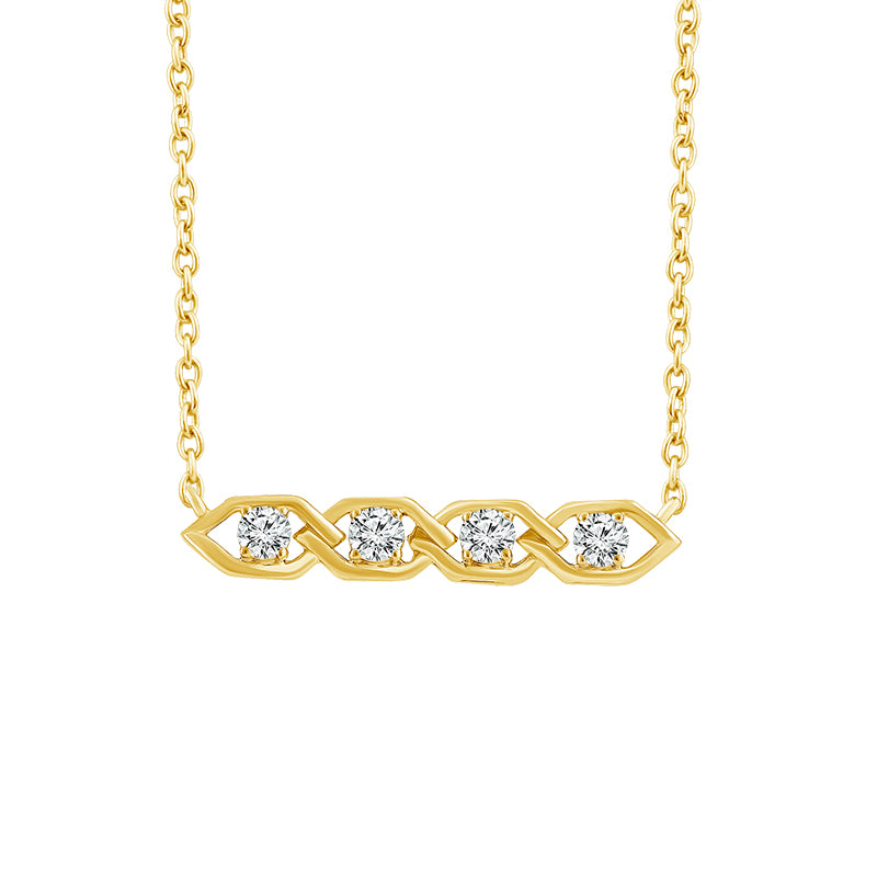 Diamond Fashion Pendant 0.25 ct tw 10k Yellow Gold