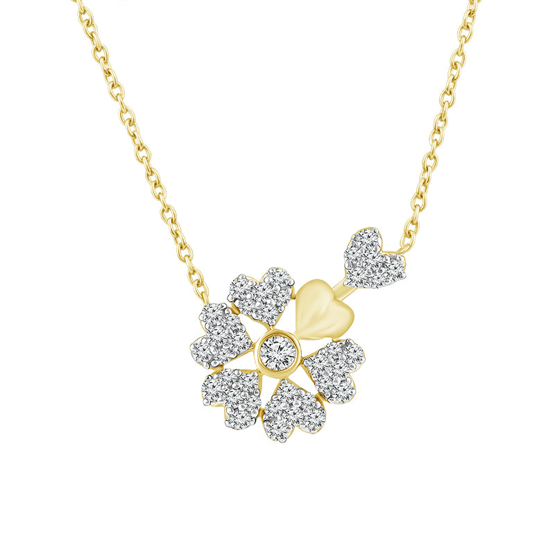 Diamond Fashion Pendant 0.25 ct tw 10k Yellow Gold