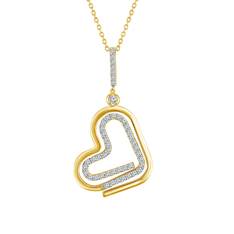 Diamond Fashion Pendant 0.33 ct tw 10k Yellow Gold