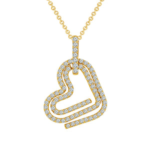 Diamond Fashion Pendant 0.50 ct tw 10k Yellow Gold