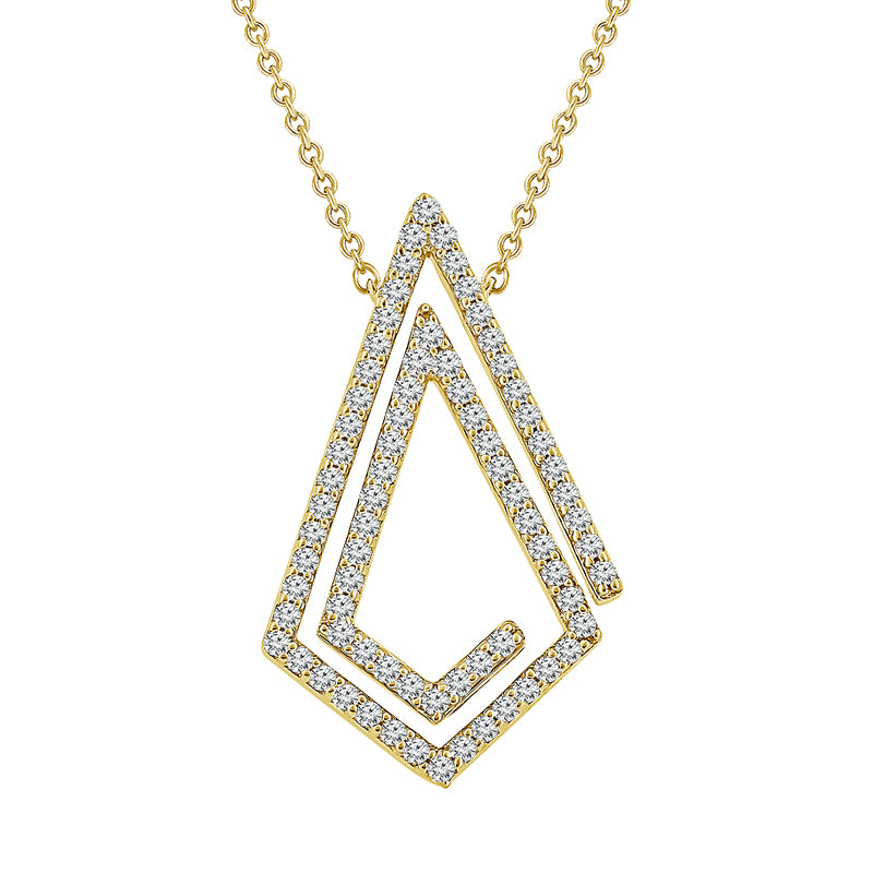 Diamond Fashion Pendant 0.33 ct tw 10k Yellow Gold