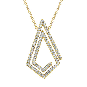Diamond Fashion Pendant 0.33 ct tw 10k Yellow Gold