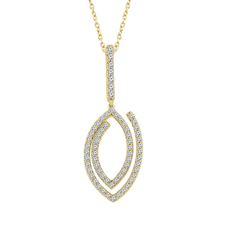 Diamond Fashion Pendant 0.33 ct tw 10k Yellow Gold