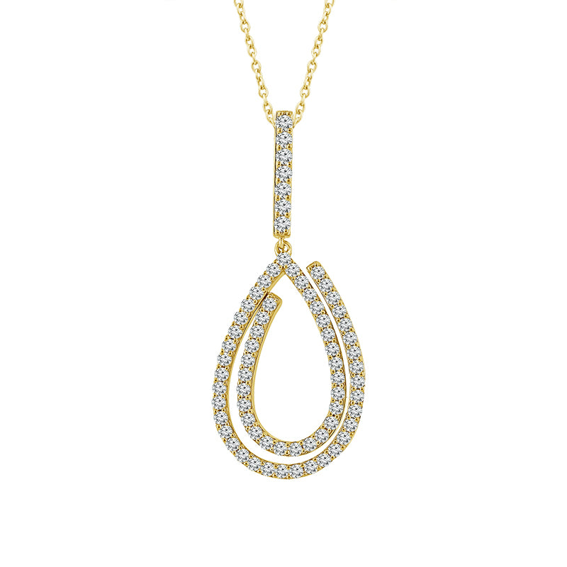 Diamond Fashion Pendant 0.40 ct tw 10k Yellow Gold