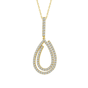 Diamond Fashion Pendant 0.40 ct tw 10k Yellow Gold