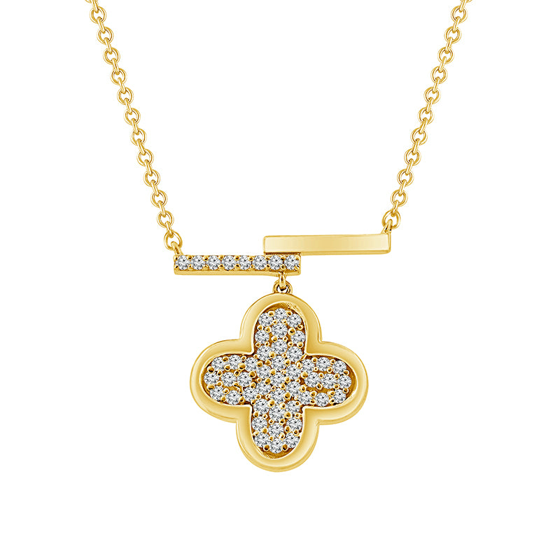 Diamond Fashion Pendant 0.17 ct tw 10k Yellow Gold