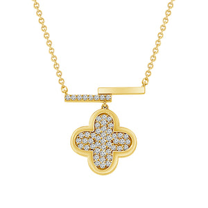 Diamond Fashion Pendant 0.17 ct tw 10k Yellow Gold