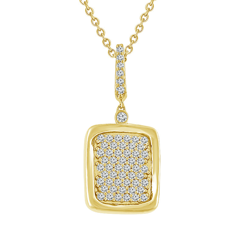 Diamond Fashion Pendant 0.20 ct tw 10k Yellow Gold