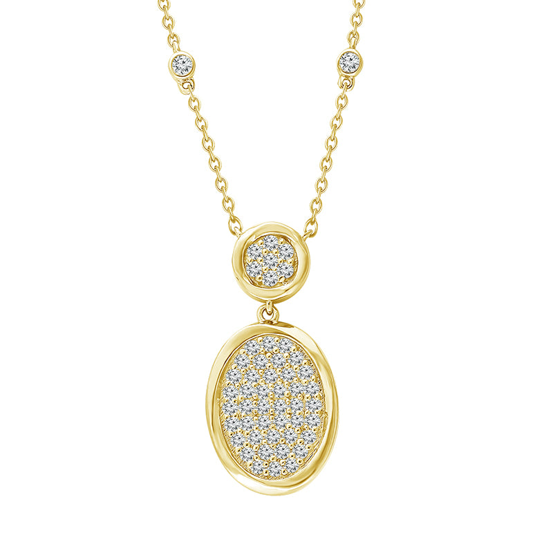 Diamond Fashion Pendant 0.33 ct tw 10k Yellow Gold