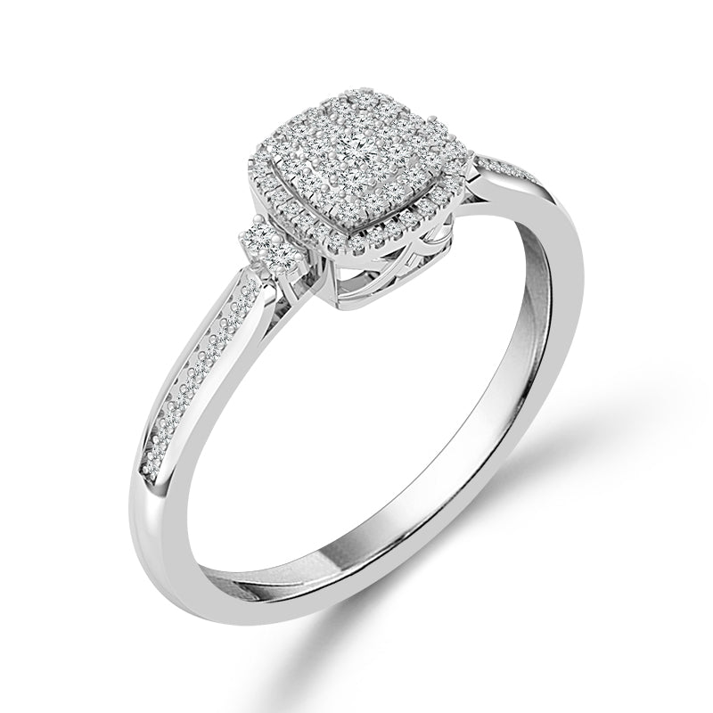Diamond Fashion Ring 0.2 ct tw Silver