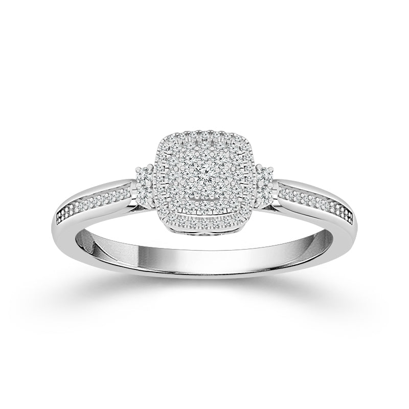 Diamond Fashion Ring 0.2 ct tw Silver