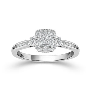 Diamond Fashion Ring 0.2 ct tw Silver