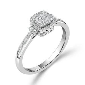 Diamond Fashion Ring 0.2 ct tw Silver