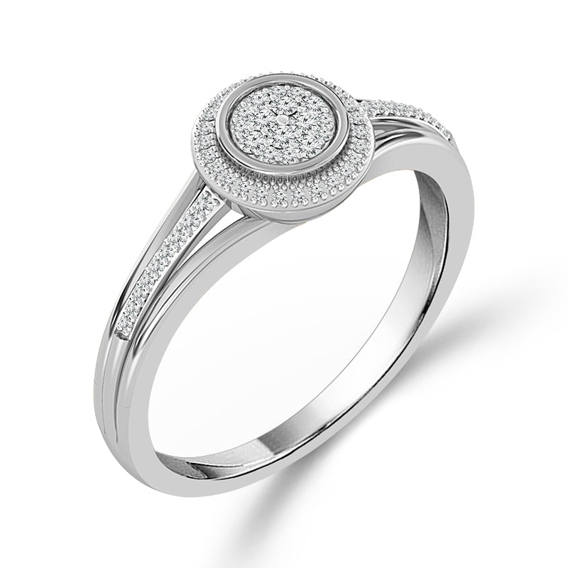 Diamond Fashion Ring 0.17 ct tw Silver
