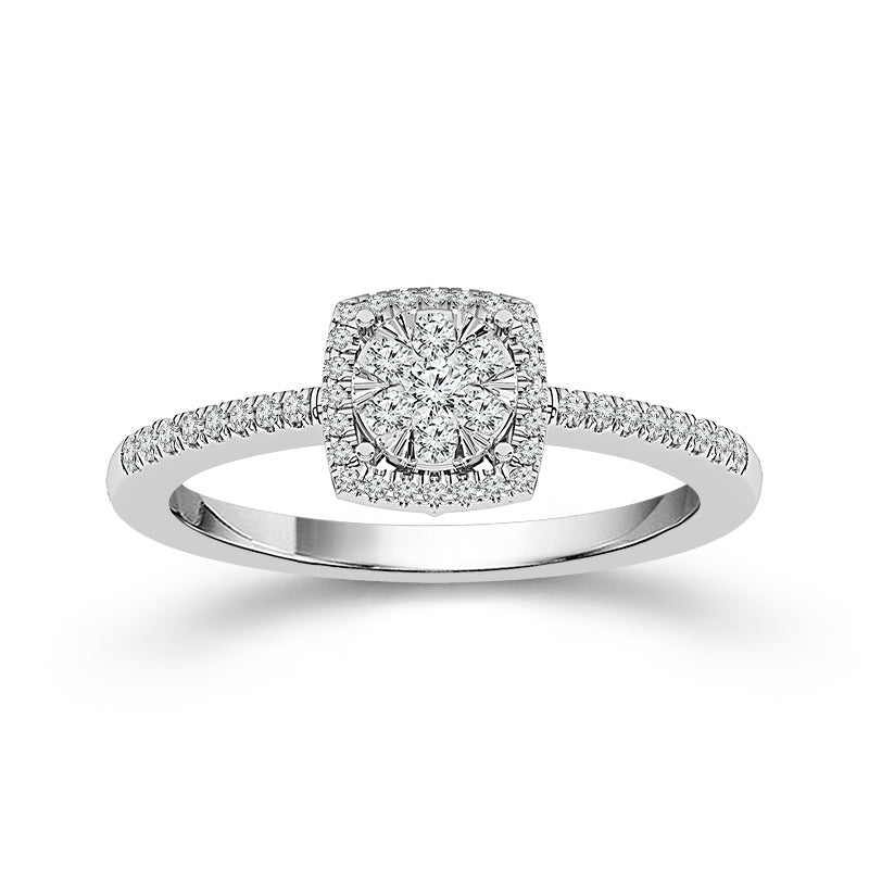 Diamond Engagement Ring 0.25 ct tw 10k White Gold