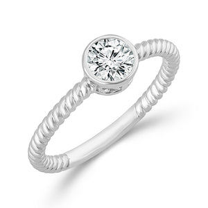 Diamond Solitaire Ring 0.50 ct tw 10k Yellow Gold