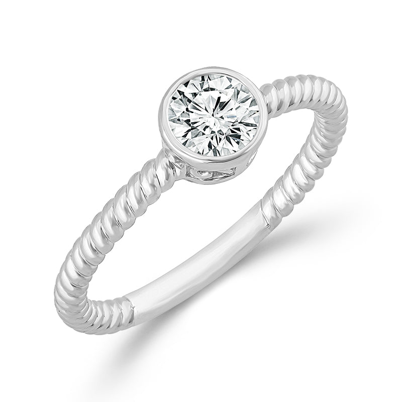 Diamond Solitaire Ring 0.50 ct tw 14k Yellow Gold