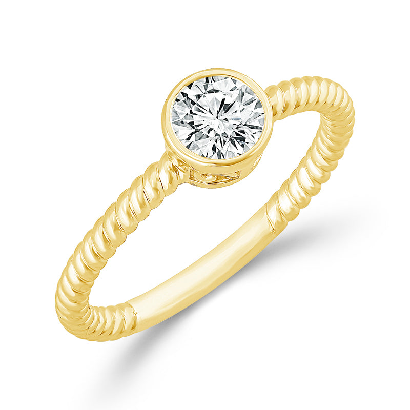 Diamond Solitaire Ring 0.50 ct tw 10k Yellow Gold