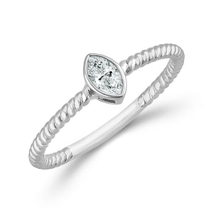 Diamond Solitaire Ring 0.17 ct tw 10k Yellow Gold