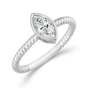 Diamond Solitaire Ring 0.50 ct tw 14k Yellow Gold