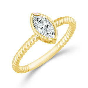 Diamond Solitaire Ring 0.50 ct tw 10k Yellow Gold
