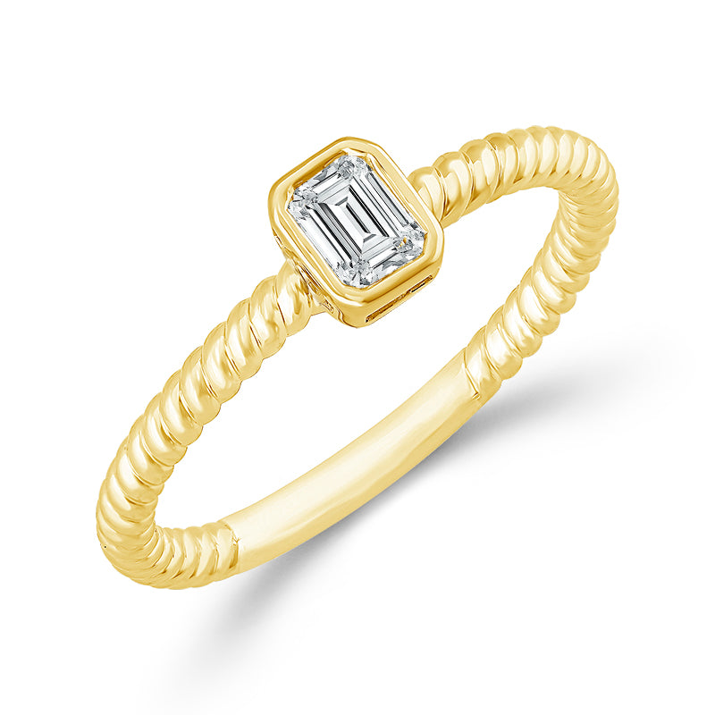 Diamond Solitaire Ring 0.17 ct tw 10k Yellow Gold