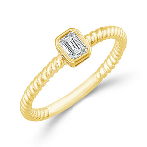 Diamond Solitaire Ring 0.17 ct tw 10k Yellow Gold