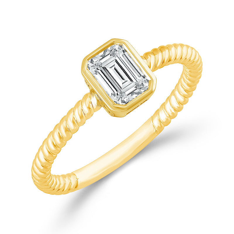 Diamond Solitaire Ring 0.50 ct tw 10k Yellow Gold