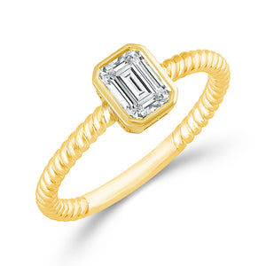 Diamond Solitaire Ring 0.50 ct tw 14k Yellow Gold
