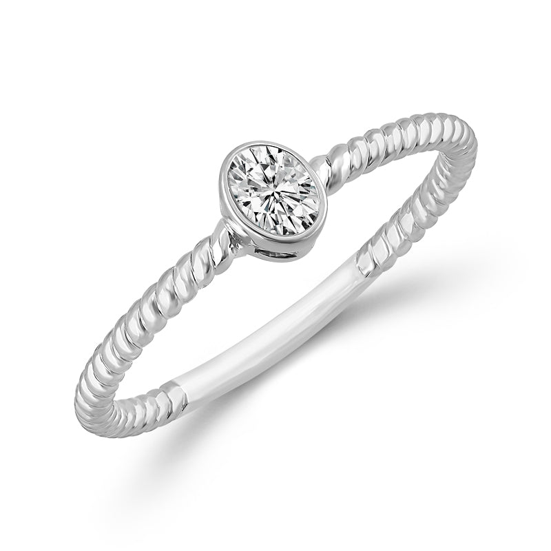 Diamond Solitaire Ring 0.17 ct tw 10k Yellow Gold