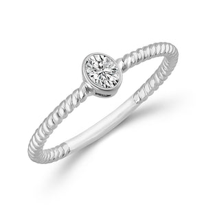 Diamond Solitaire Ring 0.17 ct tw 10k Yellow Gold