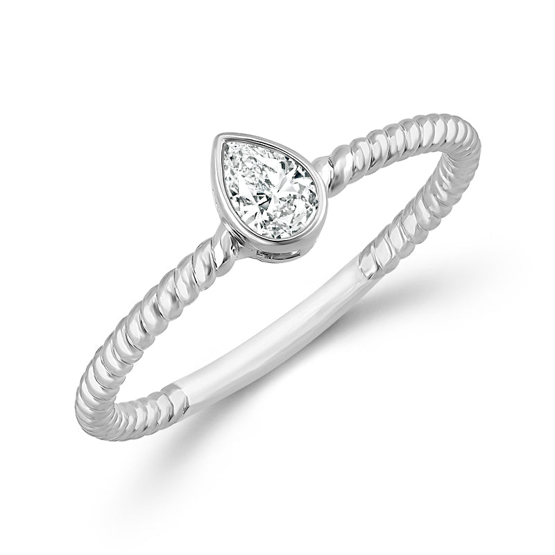 Diamond Solitaire Ring 0.17 ct tw 10k Yellow Gold