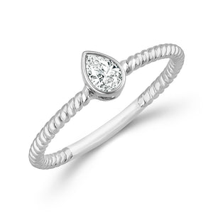 Diamond Solitaire Ring 0.17 ct tw 10k Yellow Gold