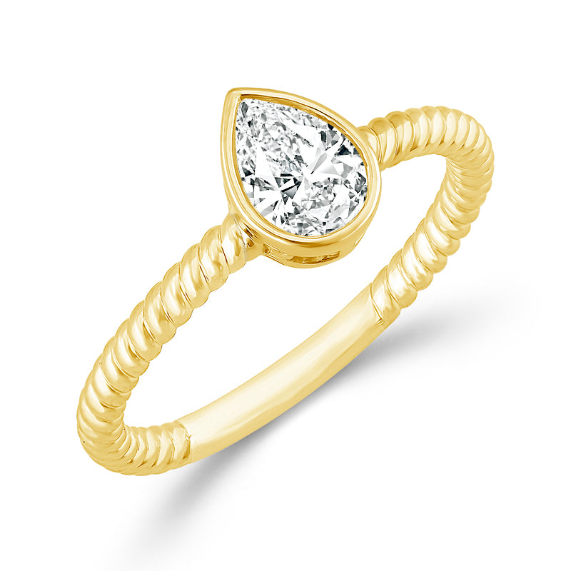 Diamond Solitaire Ring 0.50 ct tw 14k Yellow Gold