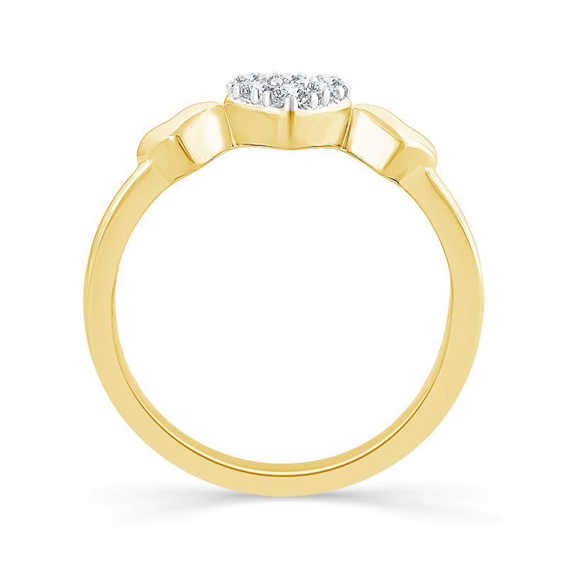 Diamond Fashion Ring 0.13 ct tw 10k Yellow Gold