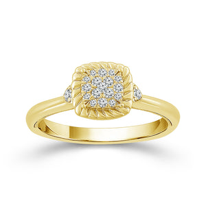 Diamond Engagement Ring 0.17 ct tw 10k Yellow Gold