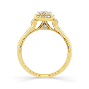 Diamond Engagement Ring 0.17 ct tw 10k Yellow Gold