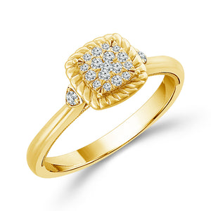 Diamond Engagement Ring 0.17 ct tw 10k Yellow Gold