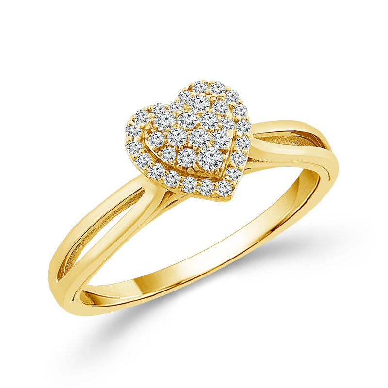 Diamond Engagement Ring 0.17 ct tw 10k Yellow Gold