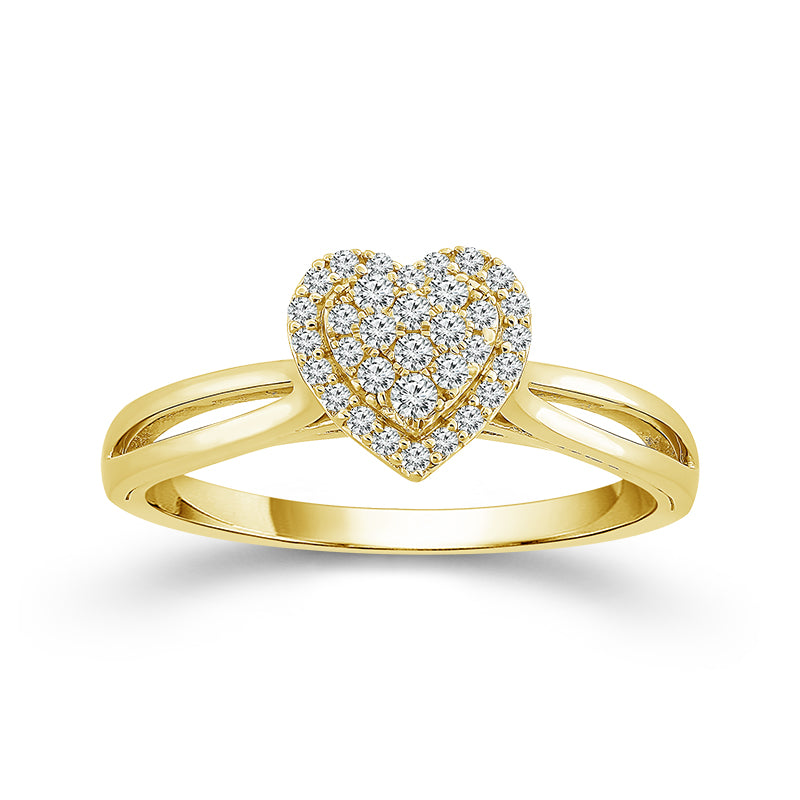 Diamond Engagement Ring 0.17 ct tw 10k Yellow Gold