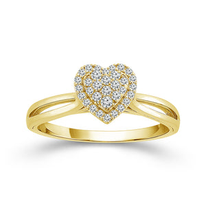 Diamond Engagement Ring 0.17 ct tw 10k Yellow Gold