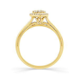 Diamond Engagement Ring 0.17 ct tw 10k Yellow Gold