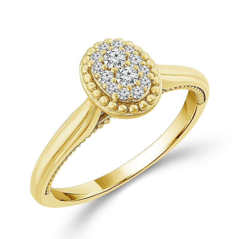 Diamond Engagement Ring 0.13 ct tw 10k Yellow Gold