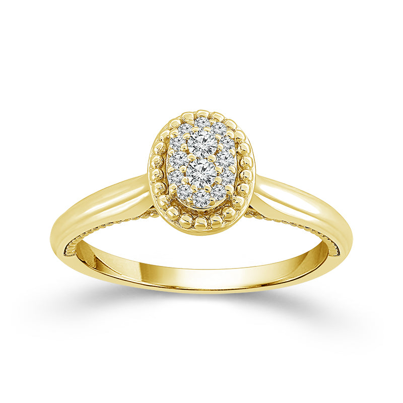 Diamond Engagement Ring 0.13 ct tw 10k Yellow Gold