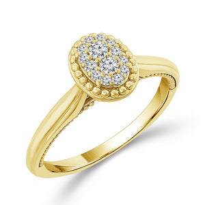 Diamond Engagement Ring 0.13 ct tw 10k Yellow Gold