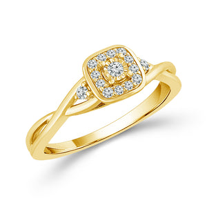Diamond Engagement Ring 0.10 ct tw 10k Yellow Gold